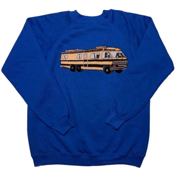 Hanes Other - Vintage 1980s HANES Apollo RV Motorhome Applique Patch Sweatshirt Made USA XL